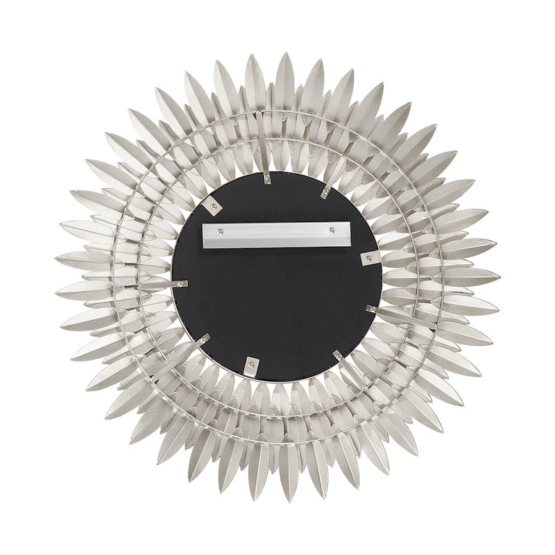 Crystorama Broche 24" Mirror, Antique Silver