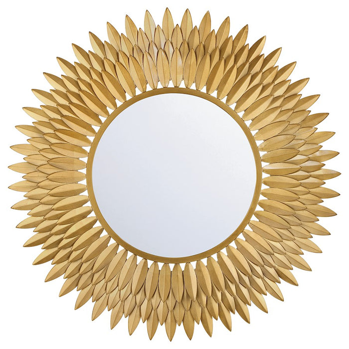 Crystorama Broche 30" Mirror, Antique Gold - BRH-M530-GA