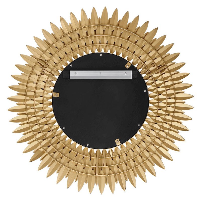 Crystorama Broche 30" Mirror, Antique Gold