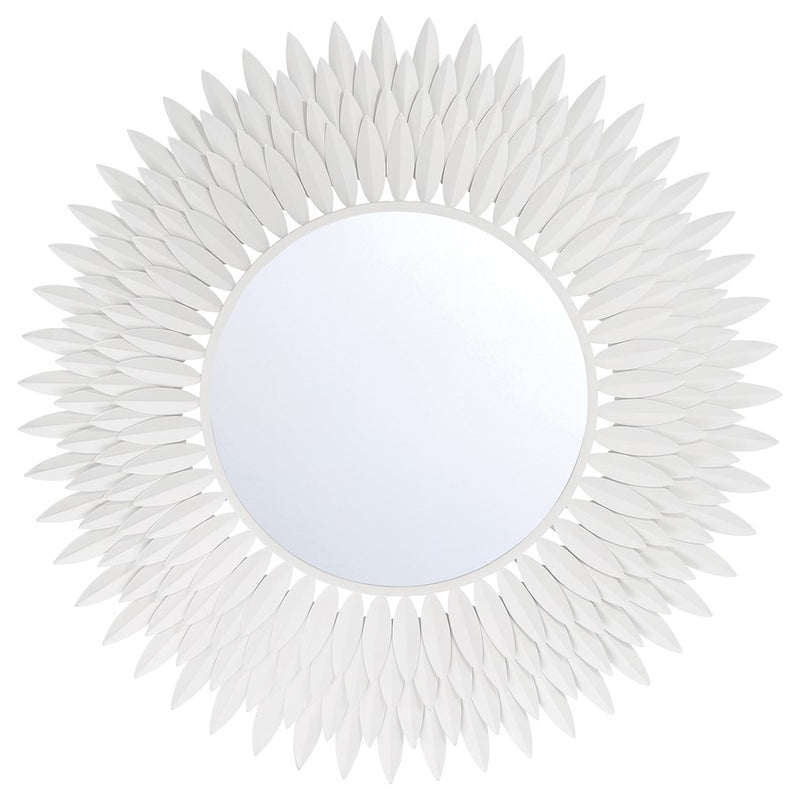 Crystorama Broche 30" Mirror, Matte White