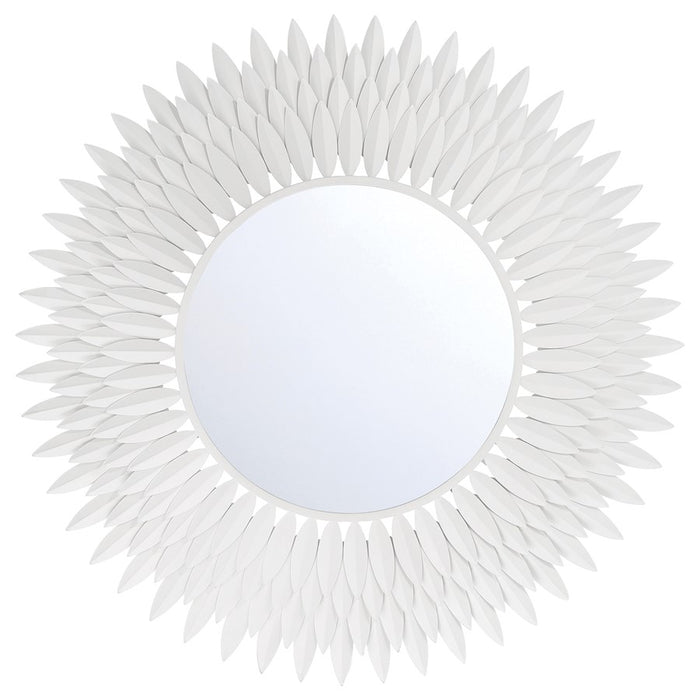 Crystorama Broche 30" Mirror, Matte White