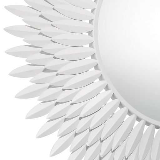 Crystorama Broche 30" Mirror, Matte White