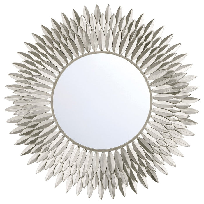 Crystorama Broche 30" Mirror, Antique Silver - BRH-M530-SA