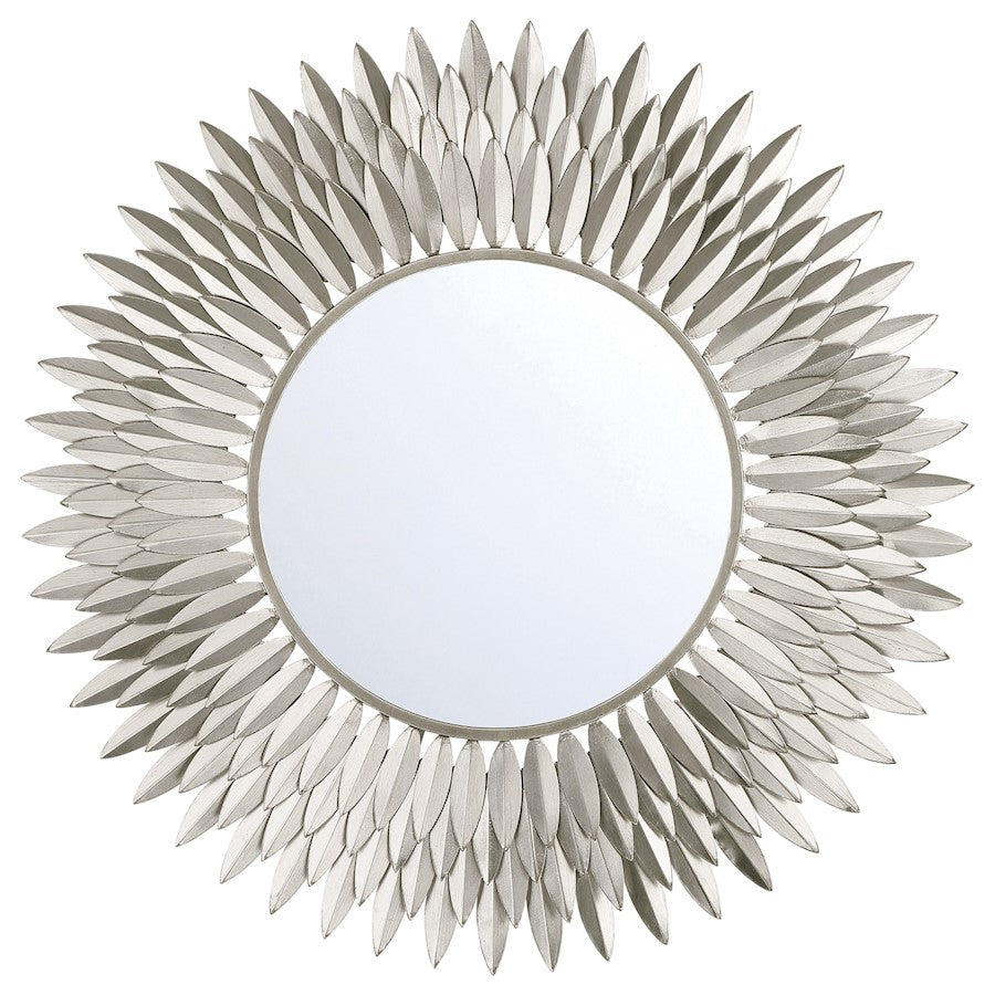 Crystorama Broche 30" Mirror, Antique Silver - BRH-M530-SA
