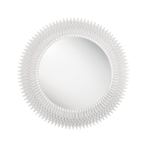 Crystorama Broche 46.75" Mirror, Matte White - BRH-M546-MT