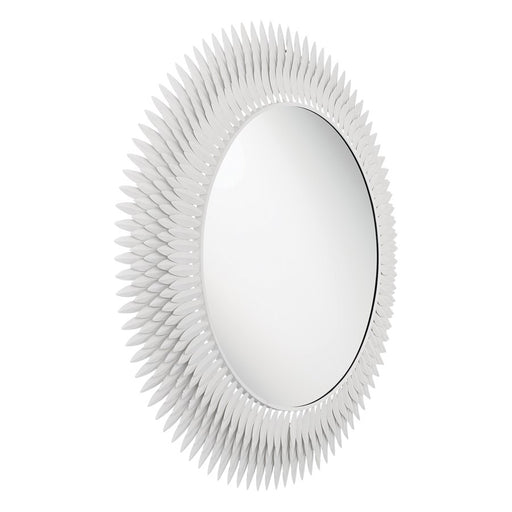 Crystorama Broche 46.75" Mirror, Matte White