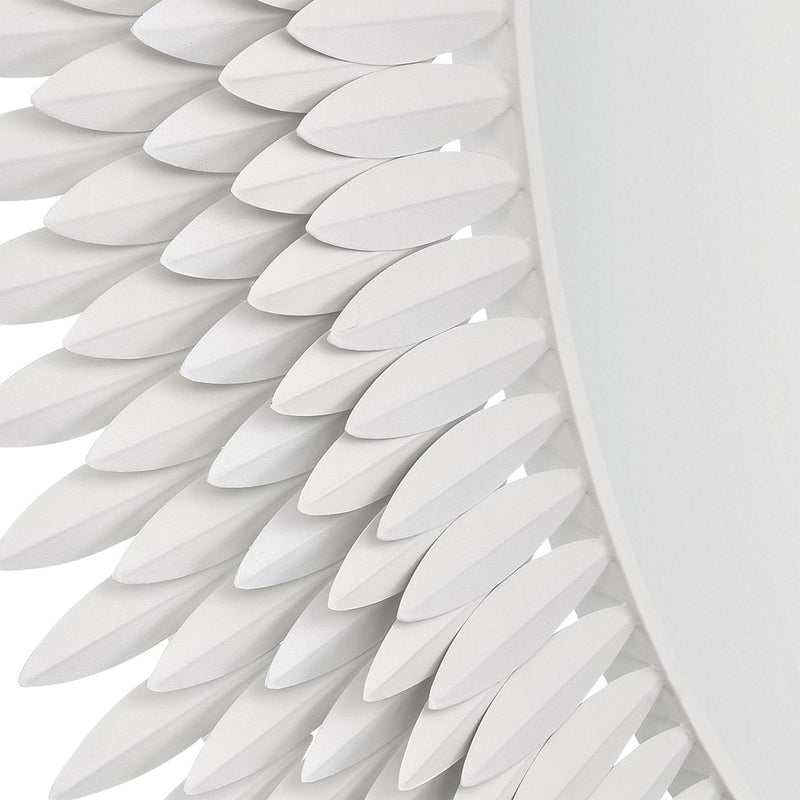 Crystorama Broche 46.75" Mirror, Matte White