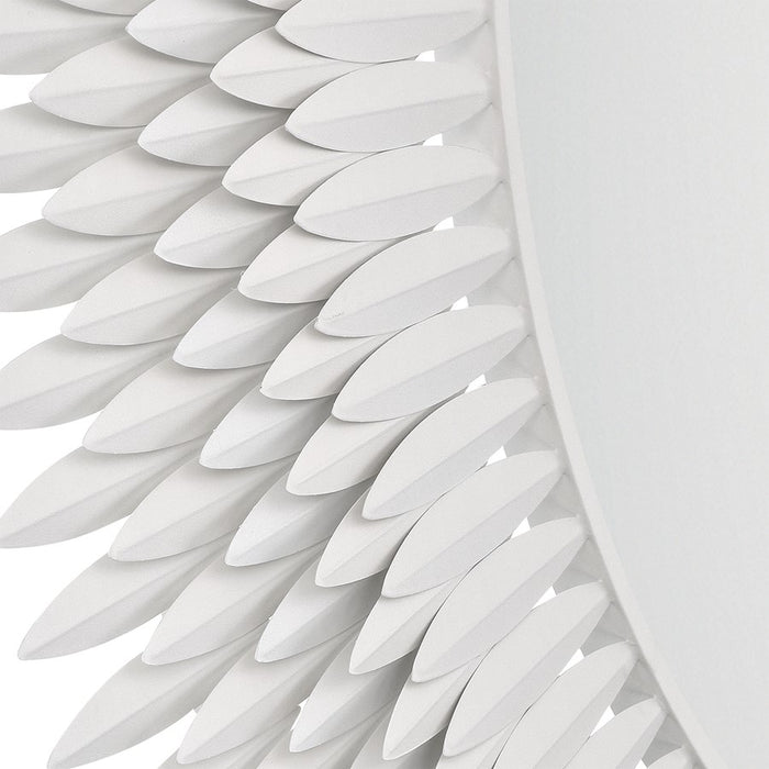 Crystorama Broche 46.75" Mirror, Matte White