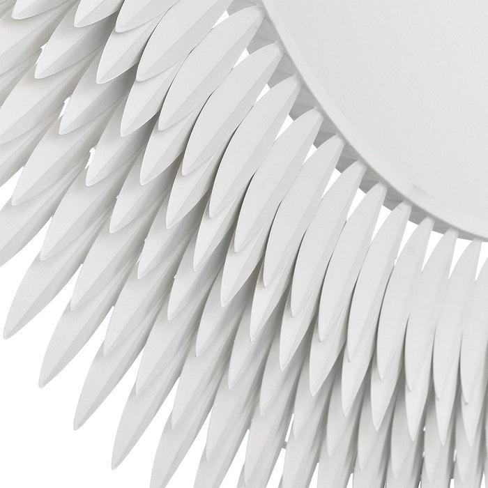 Crystorama Broche 46.75" Mirror, Matte White