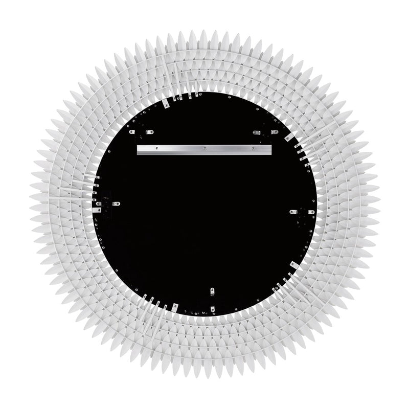 Crystorama Broche 46.75" Mirror, Matte White