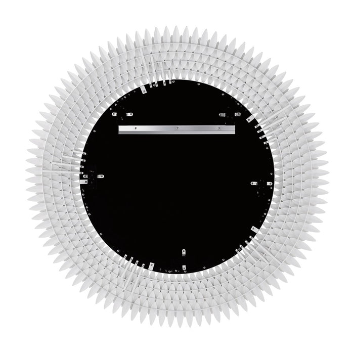 Crystorama Broche 46.75" Mirror, Matte White