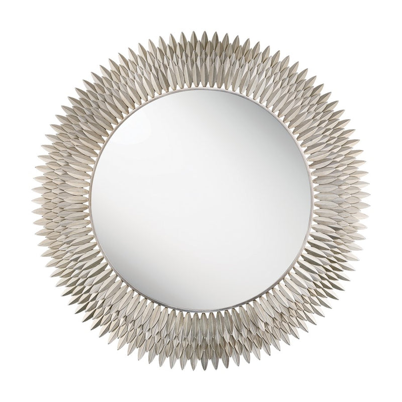 Crystorama Broche 46.75" Mirror, Antique Silver