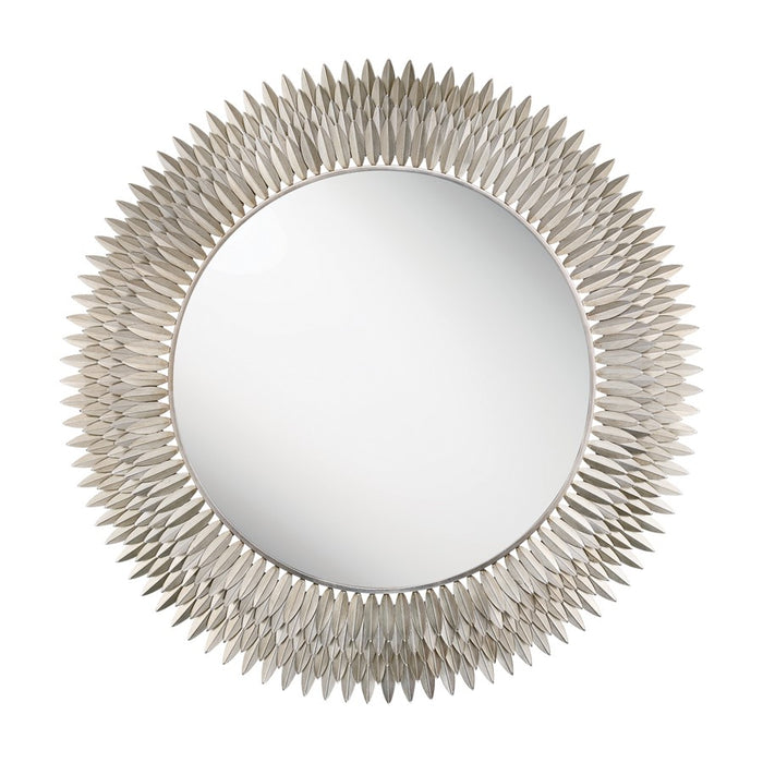 Crystorama Broche 46.75" Mirror, Antique Silver - BRH-M546-SA