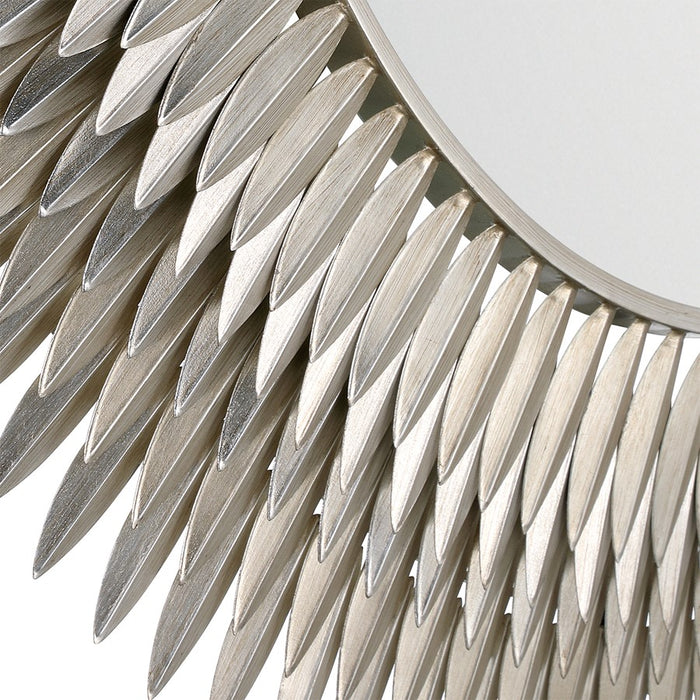 Crystorama Broche 46.75" Mirror, Antique Silver