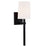 Crystorama Bromley 1 Light Wall Mount, Black Forged