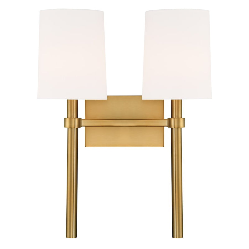 Crystorama Bromley 2 Light Wall Mount