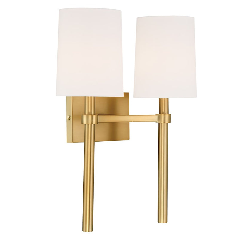 Crystorama Bromley 2 Light Wall Mount