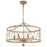 Crystorama Brixton 6 Light Chandelier, Burnished Silver