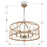 Crystorama Brixton 6 Light Chandelier, Burnished Silver