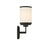 Crystorama Bryant 2 Light Wall Mount, Black Forged