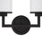Crystorama Bryant 2 Light Wall Mount, Black Forged
