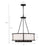 Crystorama Bryant Chandelier, Black Forged