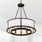 Crystorama Bryant Chandelier, Black Forged
