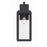 Crystorama Byron 1 Light Outdoor Wall Mount, Matte Black