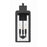Crystorama Byron 3 Light Outdoor Wall Mount, Matte Black