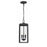 Crystorama Byron 3 Light Outdoor Pendant, Matte Black