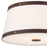 Crystorama Callahan 3 Light 17" Flush/Semi Flush, Luxe Gold/White