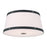 Crystorama Callahan 3 Light 17" Flush Mount, Polished Nickel/White - CAL-2400-PN