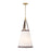 Crystorama Callahan 3 Light 14.25" Pendant, Luxe Gold/White