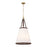 Crystorama Callahan 4 Light 18" Pendant, Luxe Gold/White - CAL-2405-LG