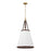 Crystorama Callahan 4 Light 18" Pendant, Luxe Gold/White