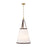 Crystorama Callahan 4 Light 18" Pendant, Luxe Gold/White