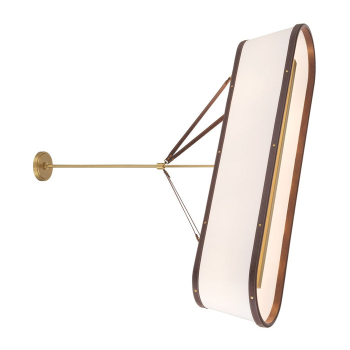 Crystorama Callahan 6 Light 47.5" Chandelier, Luxe Gold/White