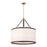 Crystorama Callahan 8 Light 28" Pendant, Luxe Gold/White - CAL-2408-LG