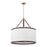 Crystorama Callahan 8 Light 28" Pendant, Luxe Gold/White