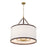 Crystorama Callahan 8 Light 28" Pendant, Luxe Gold/White