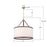 Crystorama Callahan 8 Light 28" Pendant, Luxe Gold/White