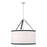 Crystorama Callahan 8 Light 28" Pendant, Polished Nickel/White