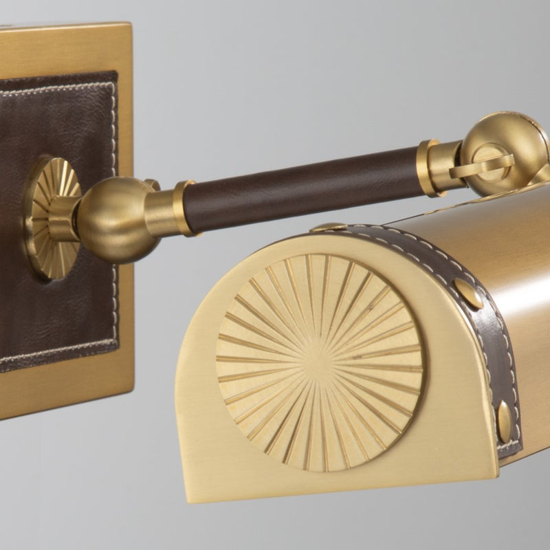 Crystorama Callahan 1 Light 20.25" Picture Light, Luxe Gold