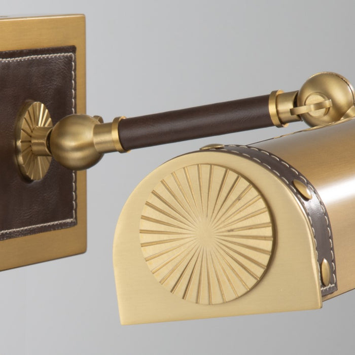 Crystorama Callahan 1 Light 20.25" Picture Light, Luxe Gold