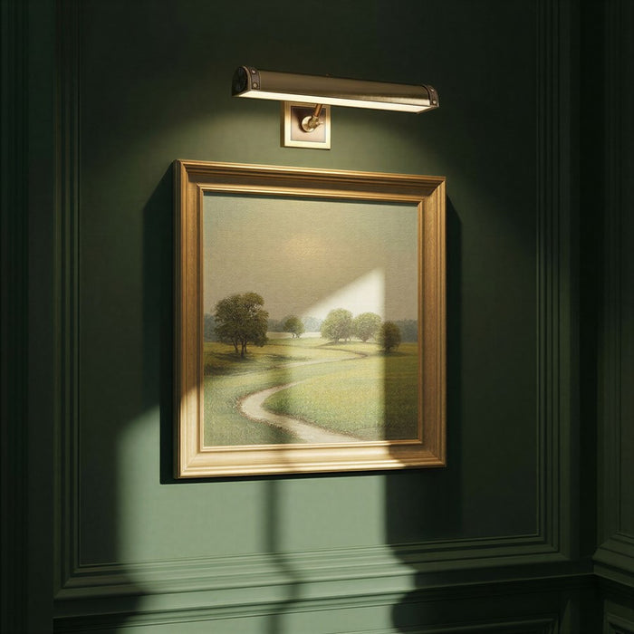 Crystorama Callahan 1 Light 20.25" Picture Light, Luxe Gold