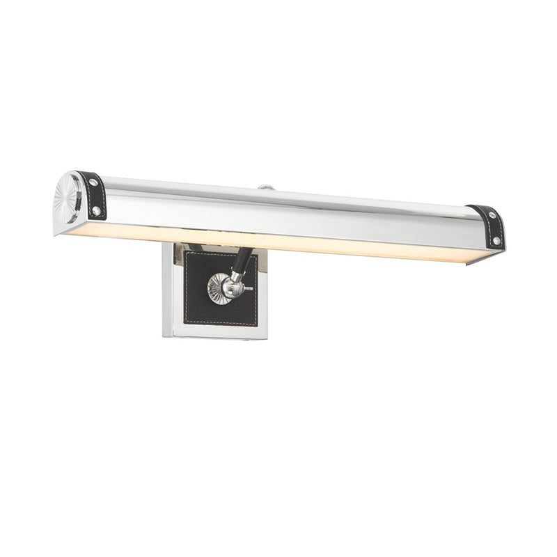 Crystorama Callahan 1 Light 20.25" Picture Light, Polished Nickel