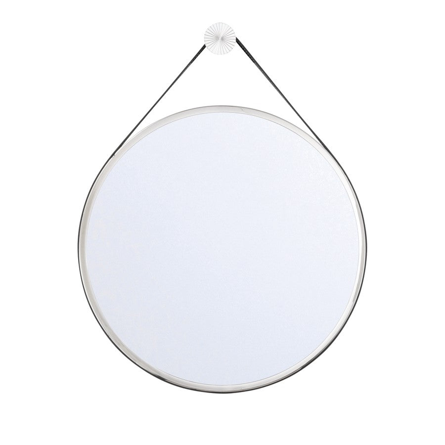 Crystorama Callahan 17.75" Mirror, Polished Nickel - CAL-M218-PN