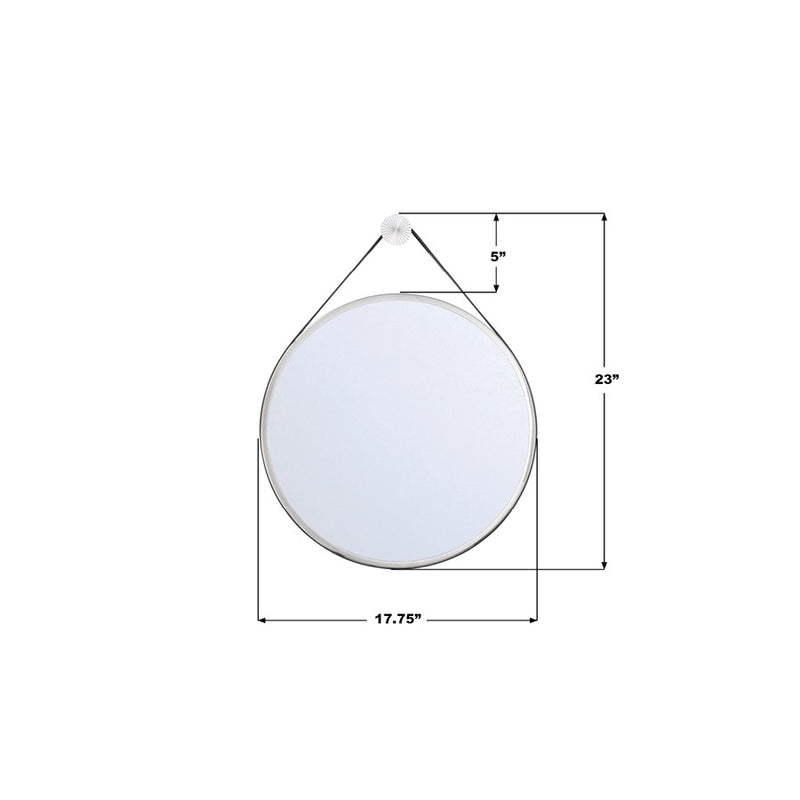 Crystorama Callahan 17.75" Mirror, Polished Nickel