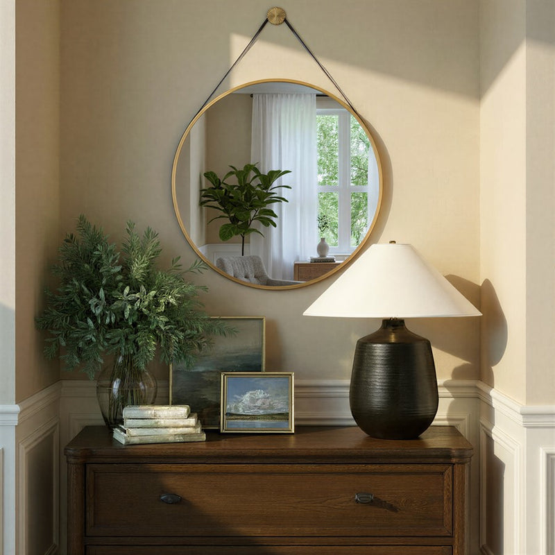 Crystorama Callahan 23.5" Mirror, Luxe Gold