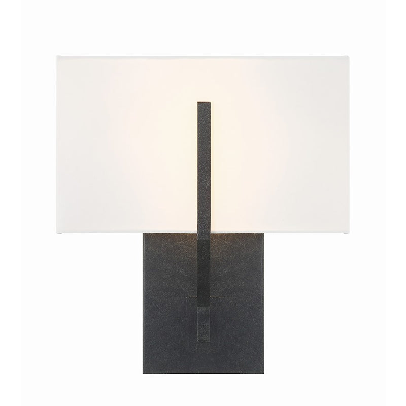 Crystorama Carlyn 2 Light Sconce, Black